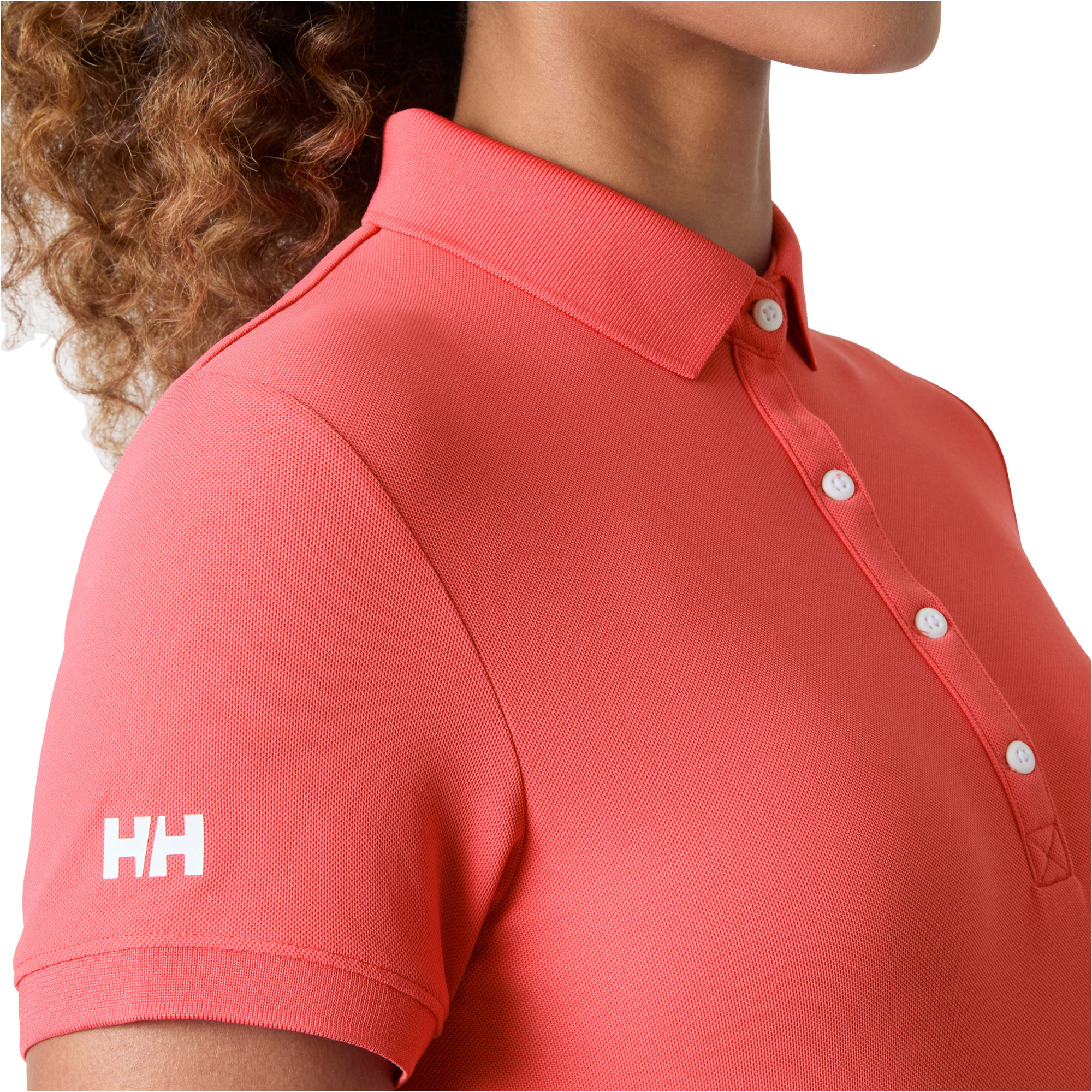 2026 Helly Hansen Womens Crewline Polo Top 53049 - Sunset Pink